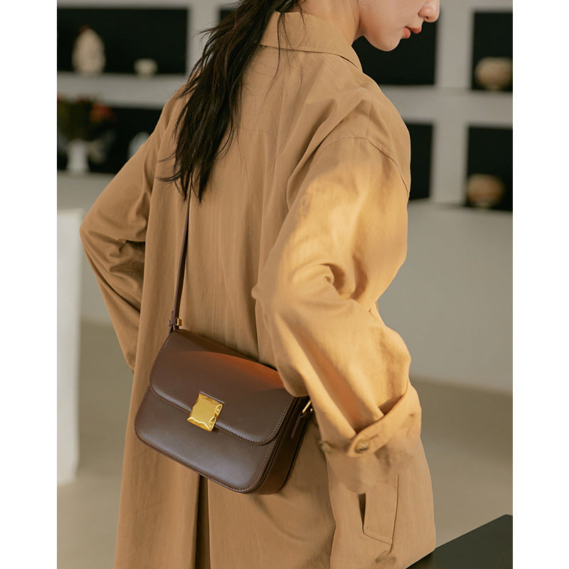 Women's High-grade Niche Genuine Leather Fashion Underarm Shoulder Bags