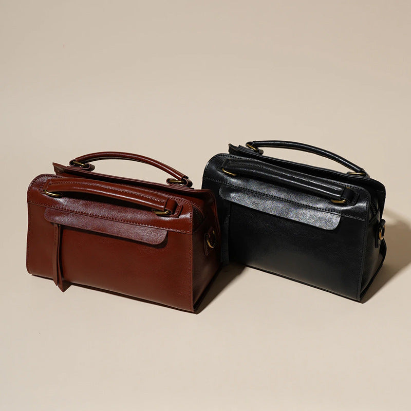 Women's Fashion High Sense Leather Simple Shoulder Bags