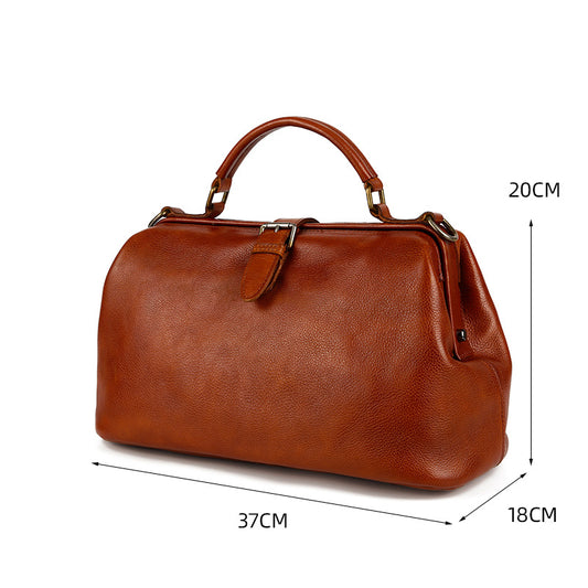 Women's Retro Style Versatile Doctor Portable Handbags