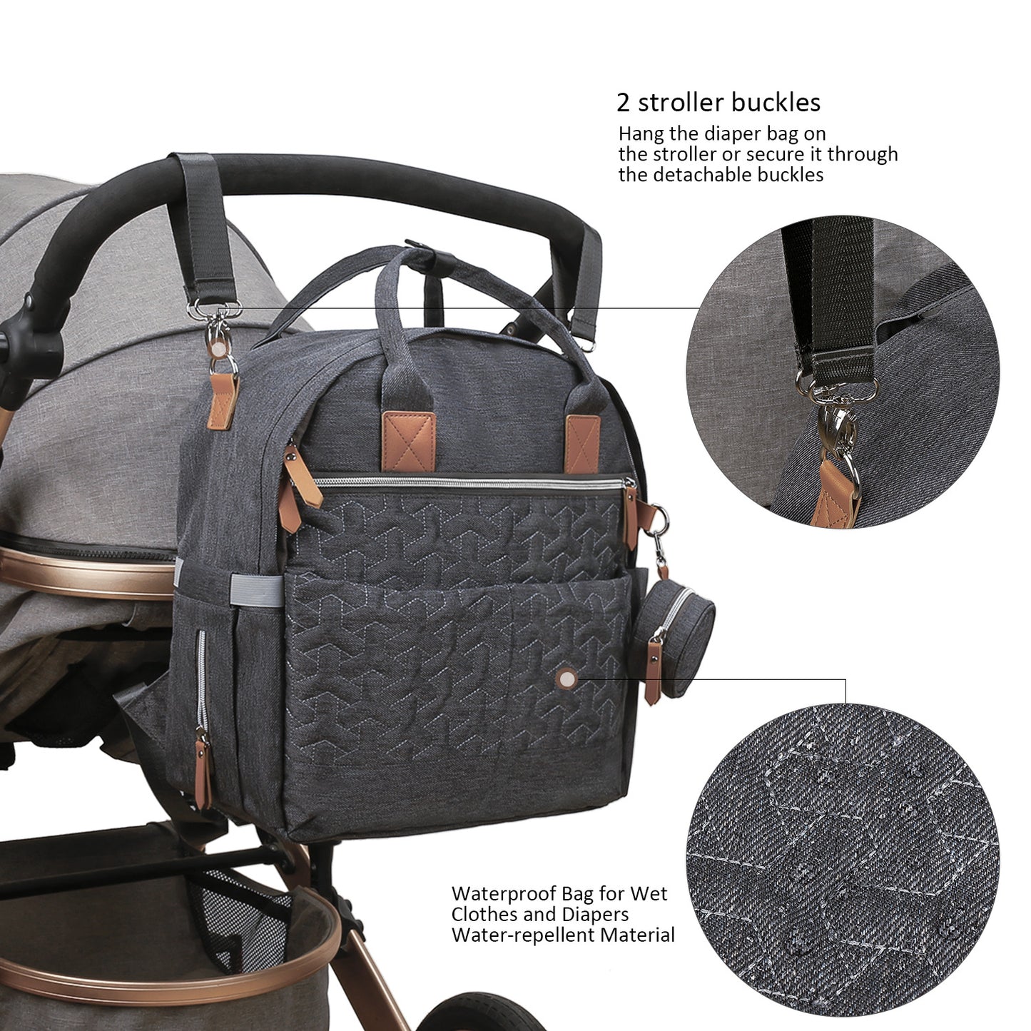 Mother Mummy Large Capacity Mom Waterproof Bags