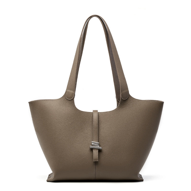 Women's Large Capacity Totes Genuine Leather First Layer Cowhide Bags