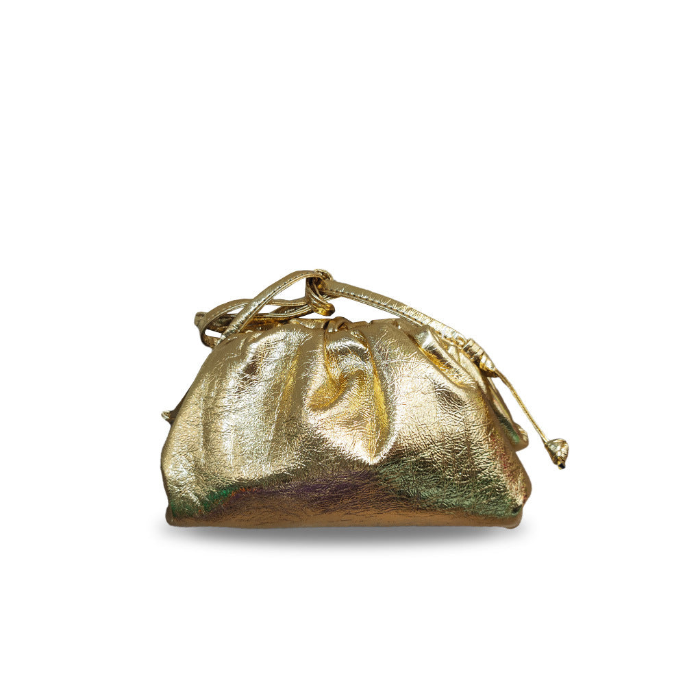 Women's Cloud Size Korean Style Pleated Clip Bags
