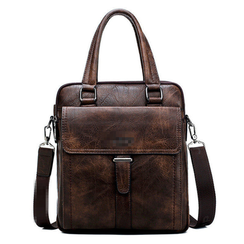 Men's Horizontal Business Retro Large Capacity Men's Messenger Bags