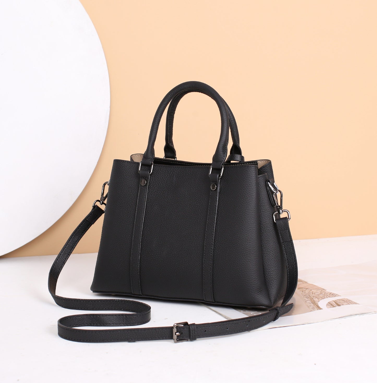 Women's First Layer Leather Large Capacity Fashion Shoulder Bags