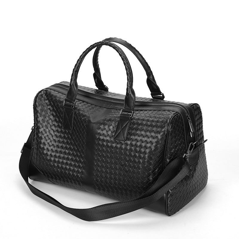 Men's Large Capacity Business Weaving Embroidered Portable Travel Bags