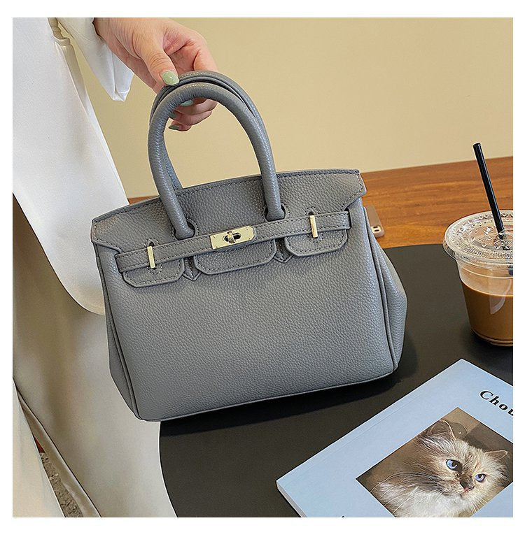 Summer Solid Color Synthetic Leather Shopping Crossbody Bags