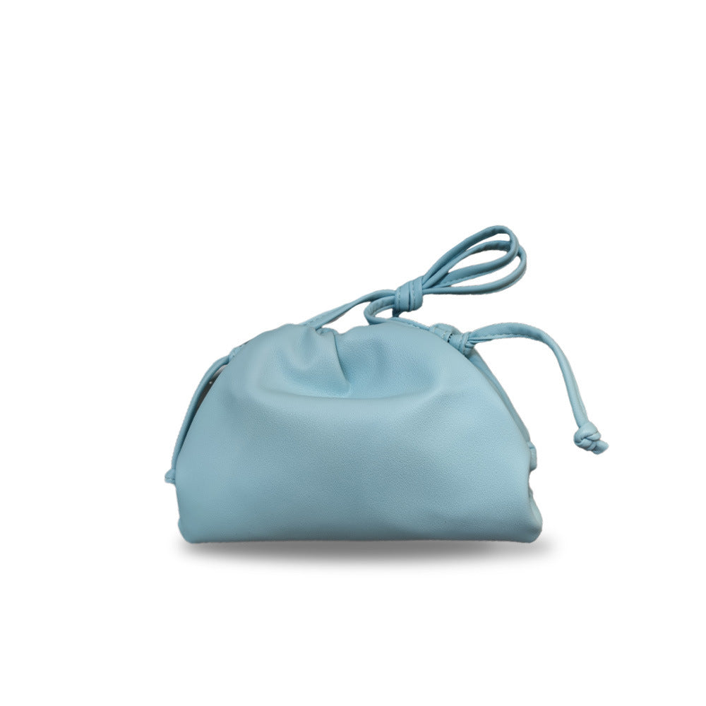 Women's Cloud Size Korean Style Pleated Clip Bags