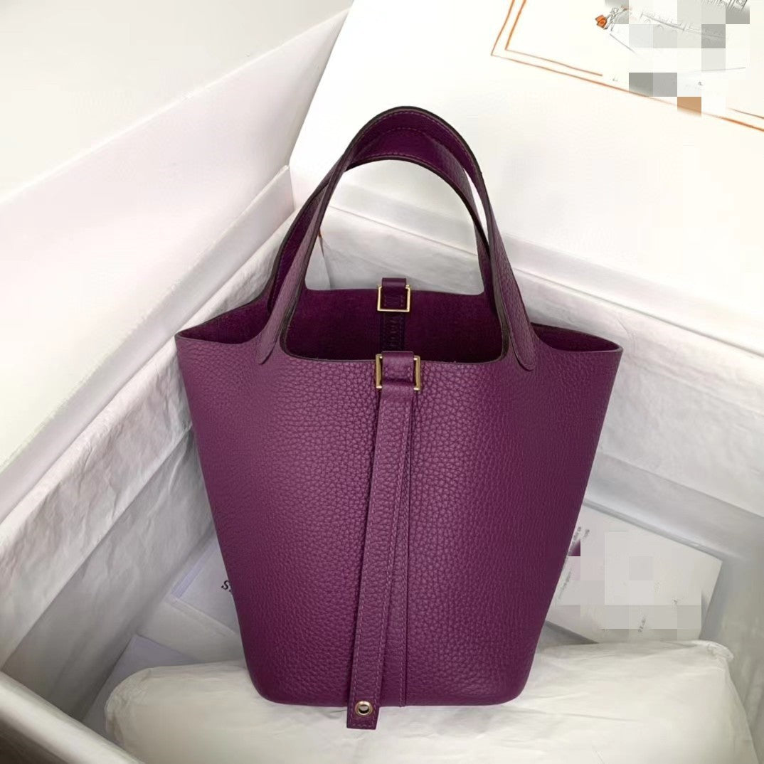 Women's Beeswax Thread Imported First Layer Cowhide Portable Bags
