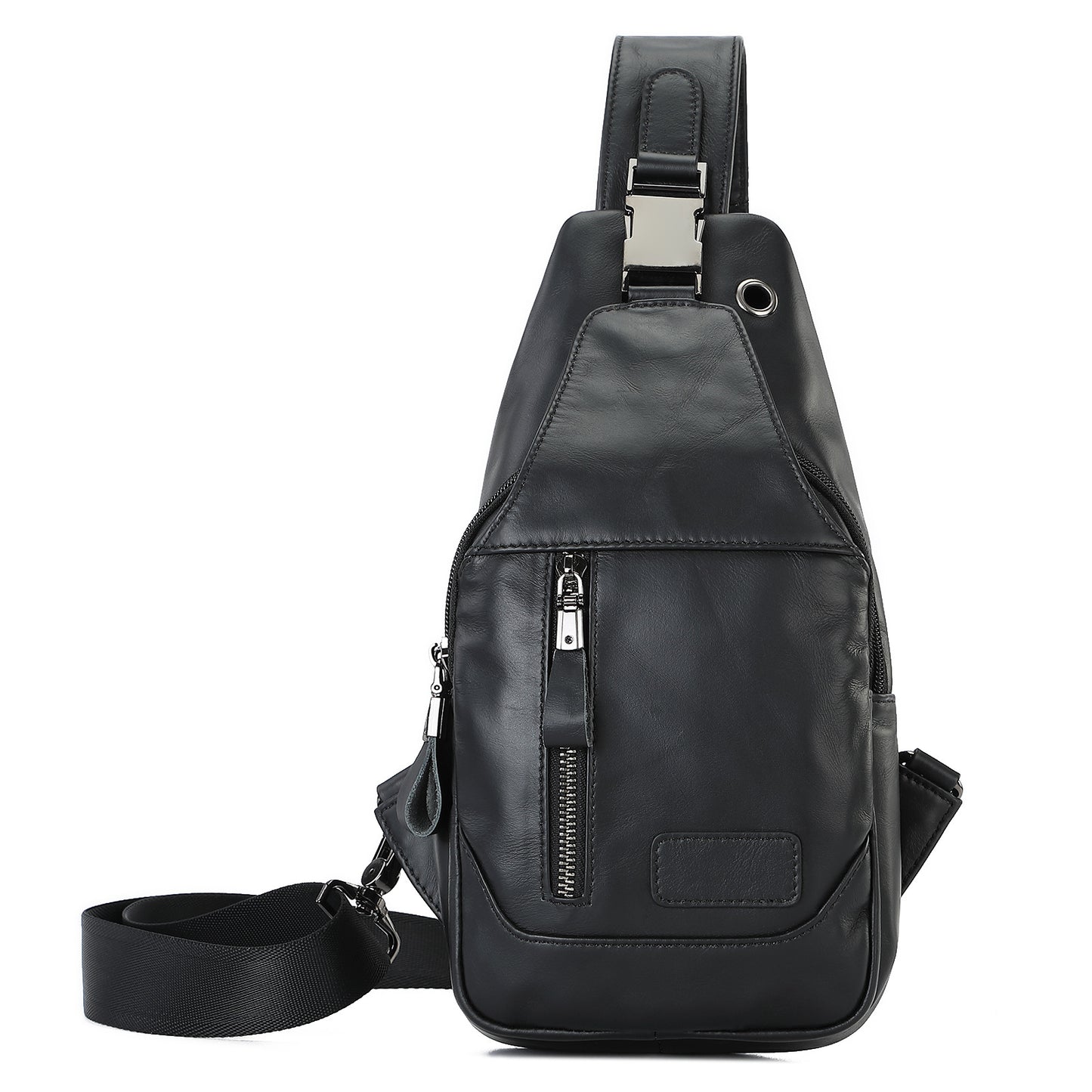 Men's Fashion First Layer Cowhide Korean Trendy Men's Chest Bags