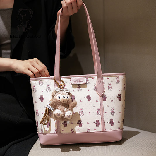 Women's Source Fashion Large Capacity Cartoon Bear Tote Bags