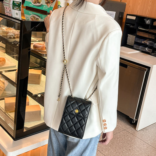 Cowhide Mobile Female Fashion Chain Design Shoulder Bags