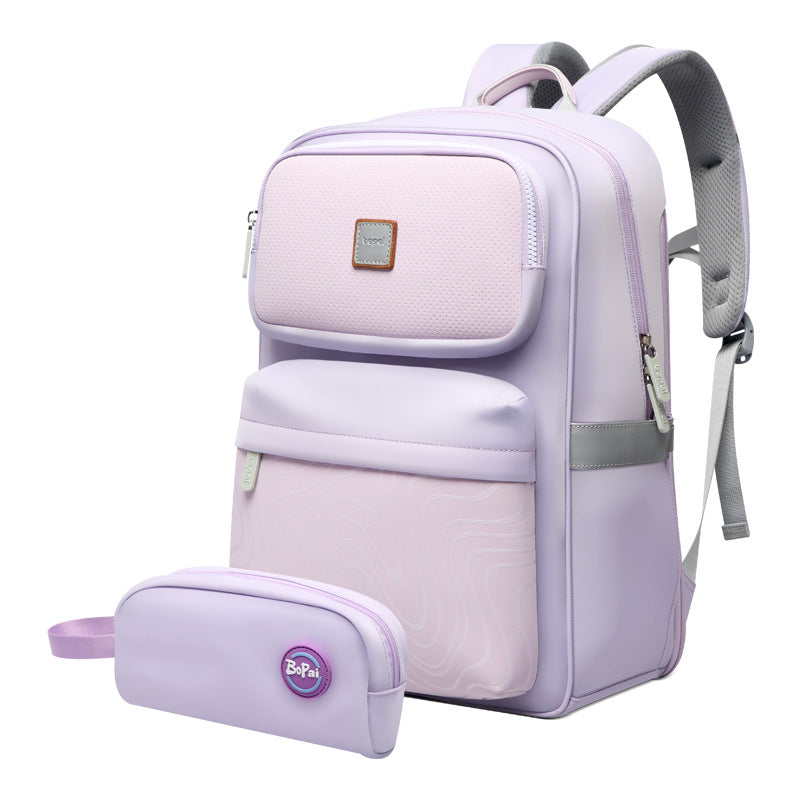 Women's & Men's & Lightweight Large Capacity Junior's Shock Elementary School Students' Schoolbags