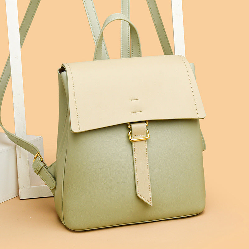 Women's Comfortable Soft Leather Commuter Fashion Backpacks