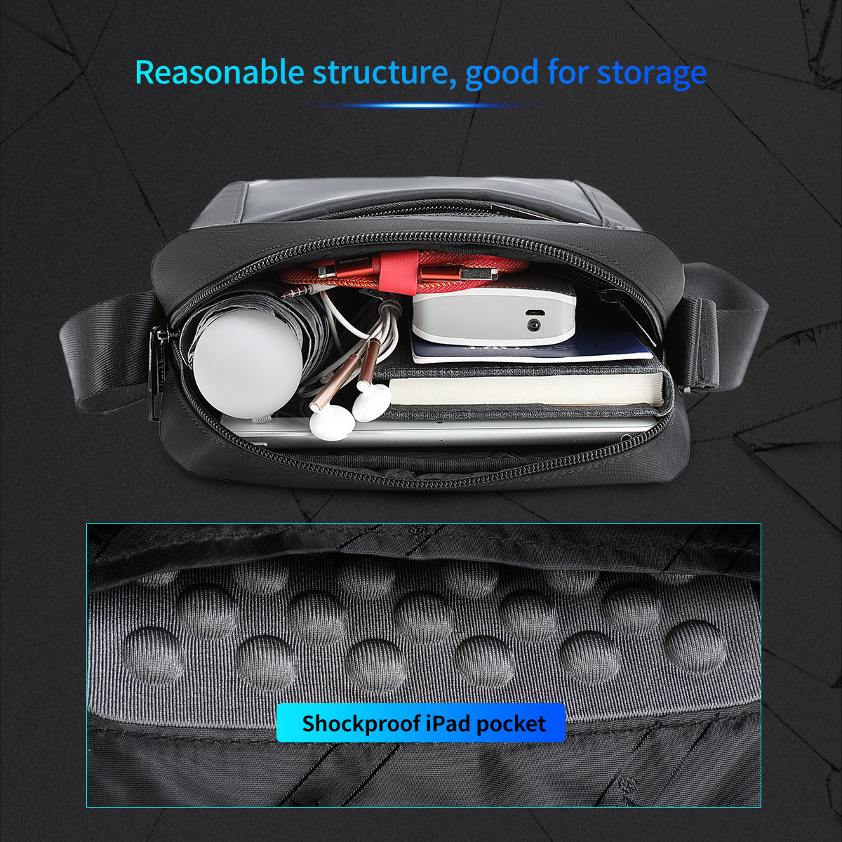 Men's Commuter Business One Trendy Shockproof Design Bags