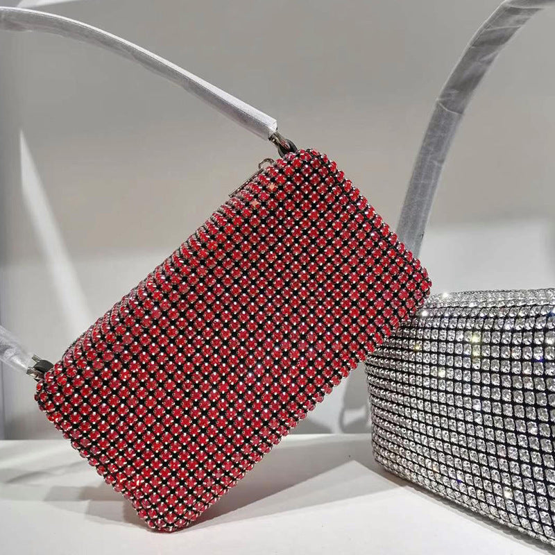 Women's Hand Carrying Full Diamond Rhinestone Portable Bags