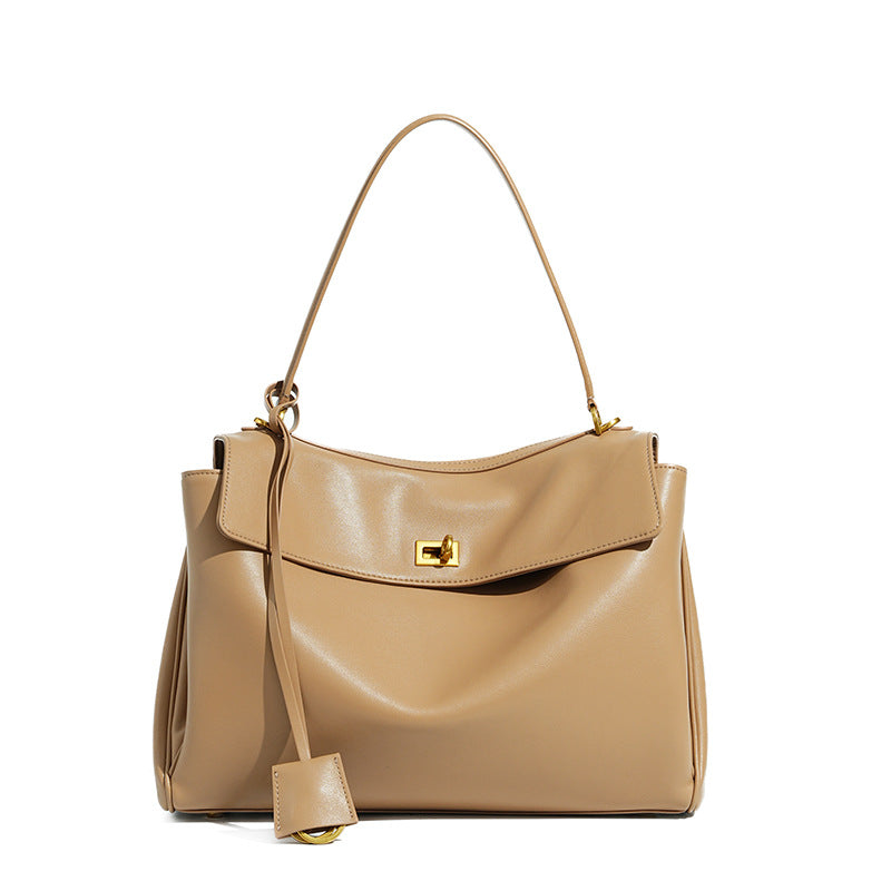 Women's Underarm Hand-held High-grade Genuine Leather Tote Bags