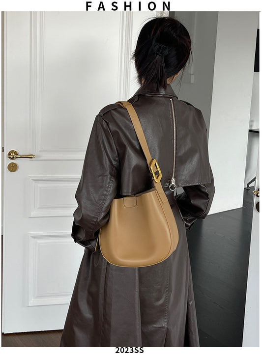 Women's Style Saddle Minority Fashion Genuine Leather Shoulder Bags