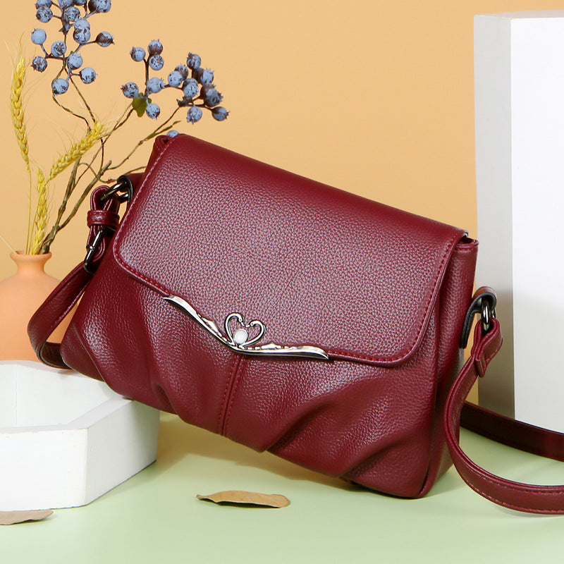 Women's Soft Leather Simple Elegant Gift For Crossbody Bags