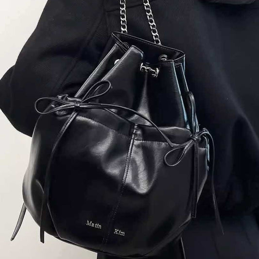 Comfortable Beautiful Design Bow Chain Fashion Backpacks