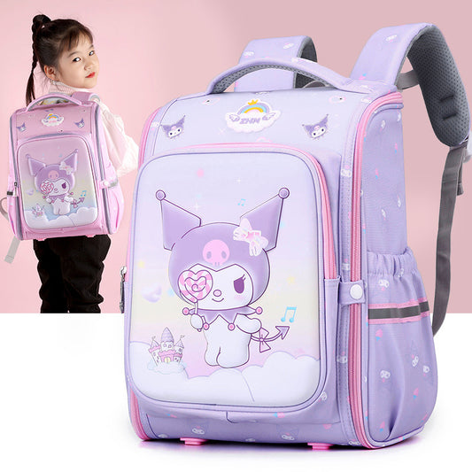 Cartoon Primary Grade Large Capacity Burden Reduction Elementary School Students' Schoolbags