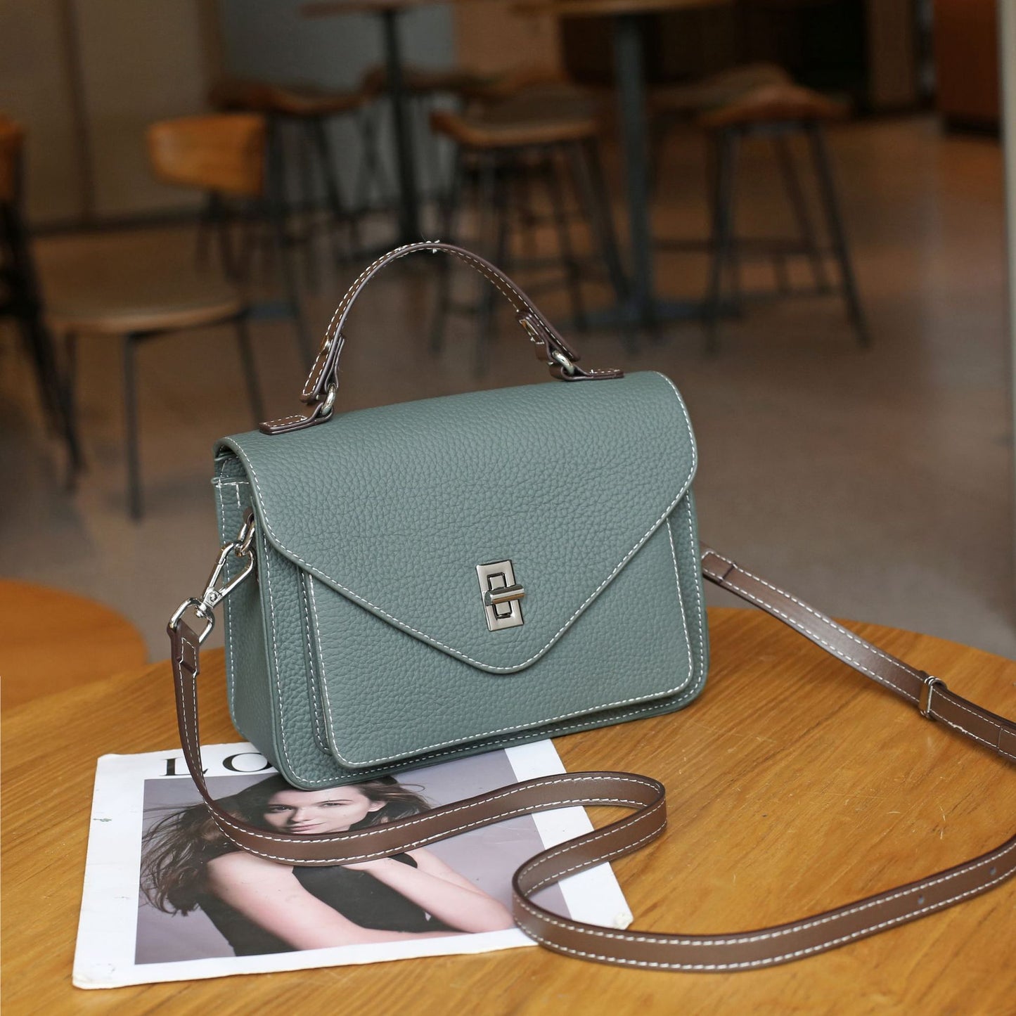 Women's Genuine Leather Commuter Spring French Crossbody Bags