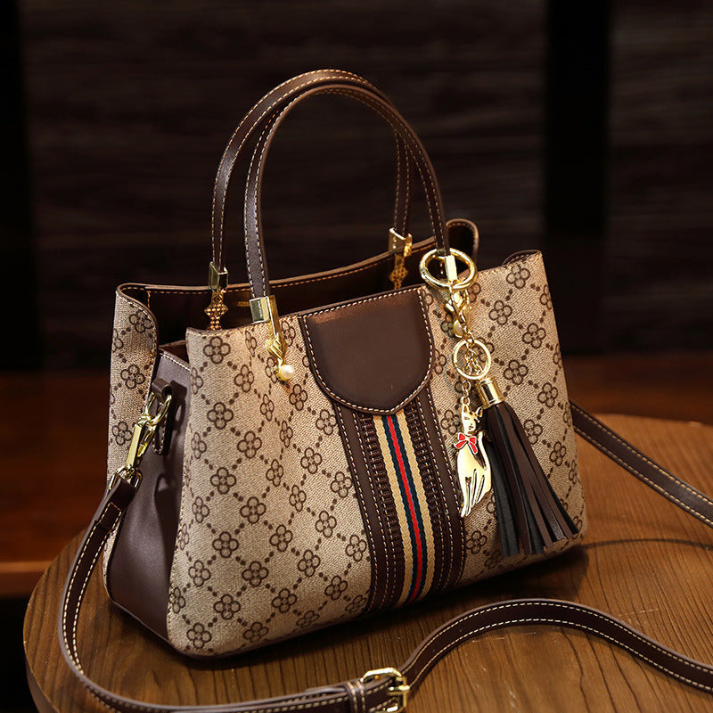 Women's Genuine Leather Fashion Printed Light Luxury Bags