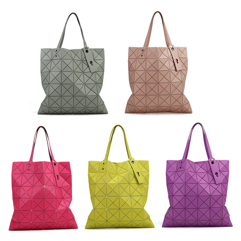 Women's Frosted Versatile Rhombus Fashion Large Capacity Shoulder Bags