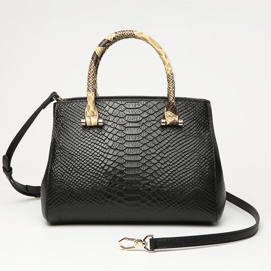 Women's First Layer Cowhide Hand High Sense Mother Genuine Handbags