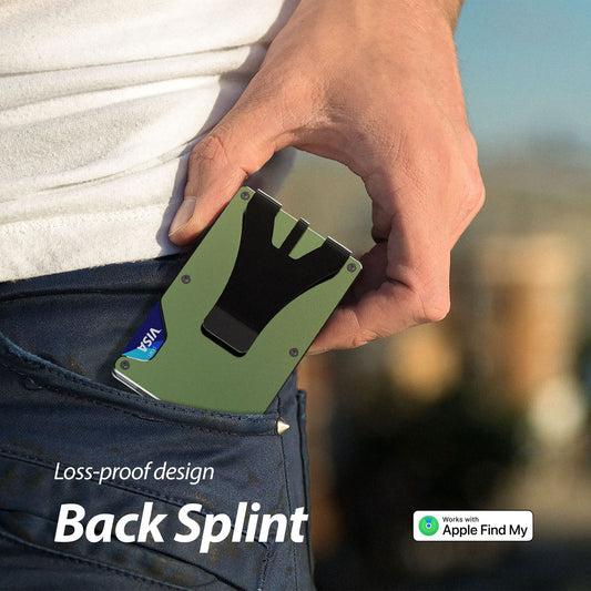 Innovative Attractive Built-in Apple Metal Clamp Card Holder