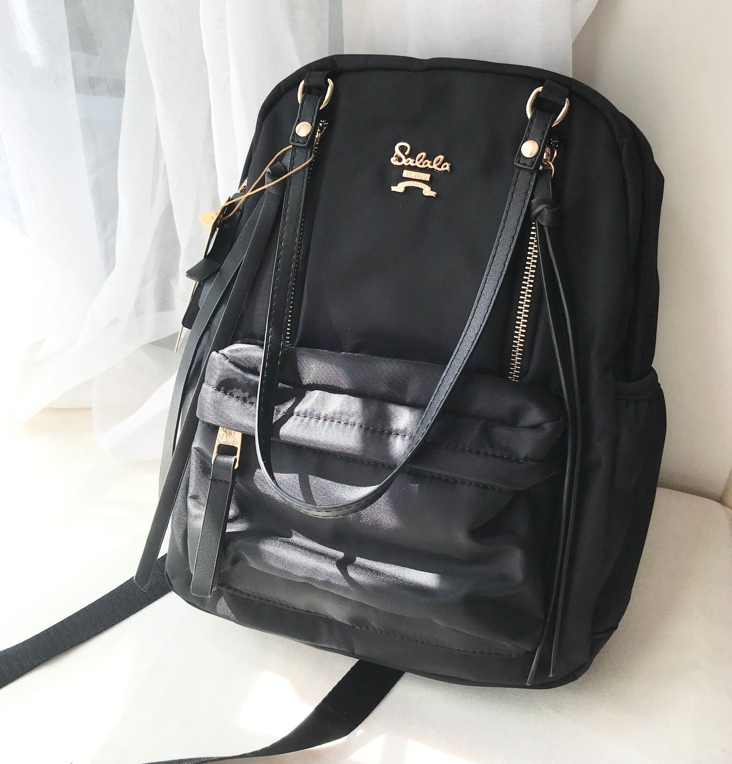 Women's Nylon Preppy Style Fashion Large Capacity Backpacks
