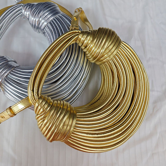 Women's Summer Hand-woven French Minority Gold Handbags