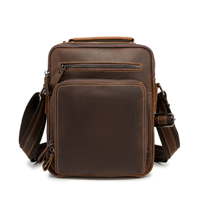 Men's Crazy Horse First Layer Cowhide Leisure Men's Messenger Bags