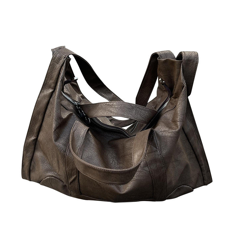 Women's & Men's & Ge Trendy Leather Big Street Tote Bags