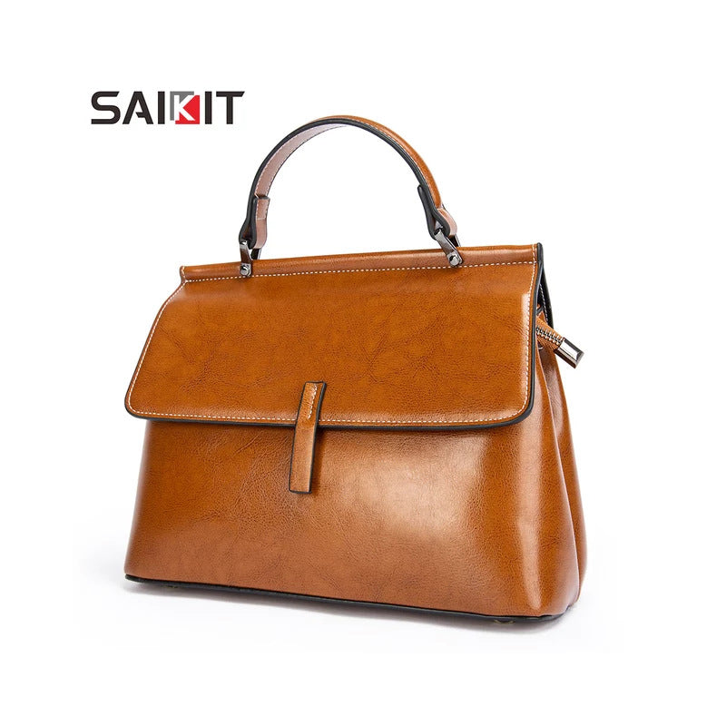 Women's Genuine Leather Fashion Versatile Female Crossbody Bags