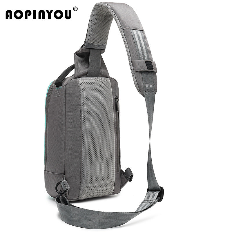 Men's Summer High-grade Green Waterproof Lightweight Motorcycle Men's Chest Bags