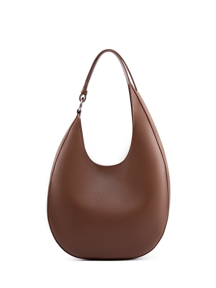 Women's Underarm Genuine Leather Design Selenodont Fashion Tote Bags
