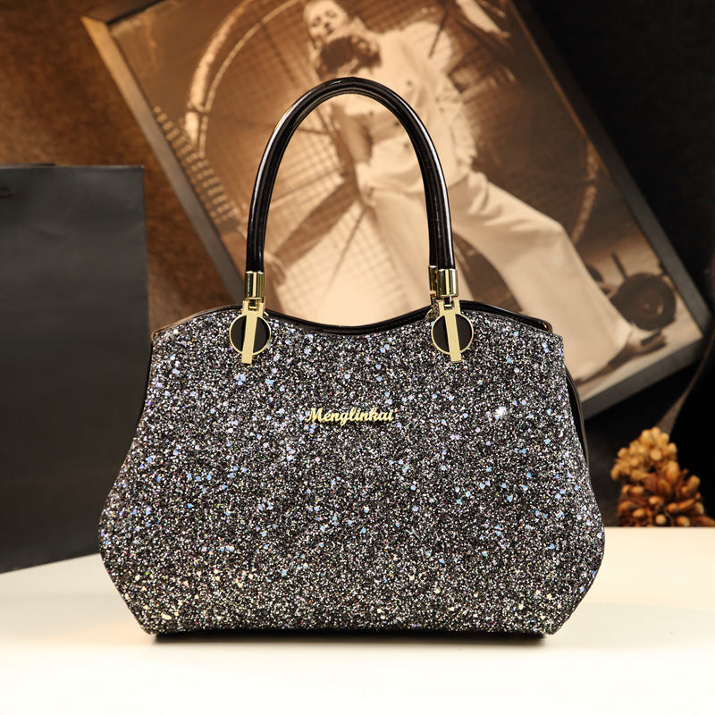 Women's Pillow Personalized Elegant Sequined Large Capacity Handbags