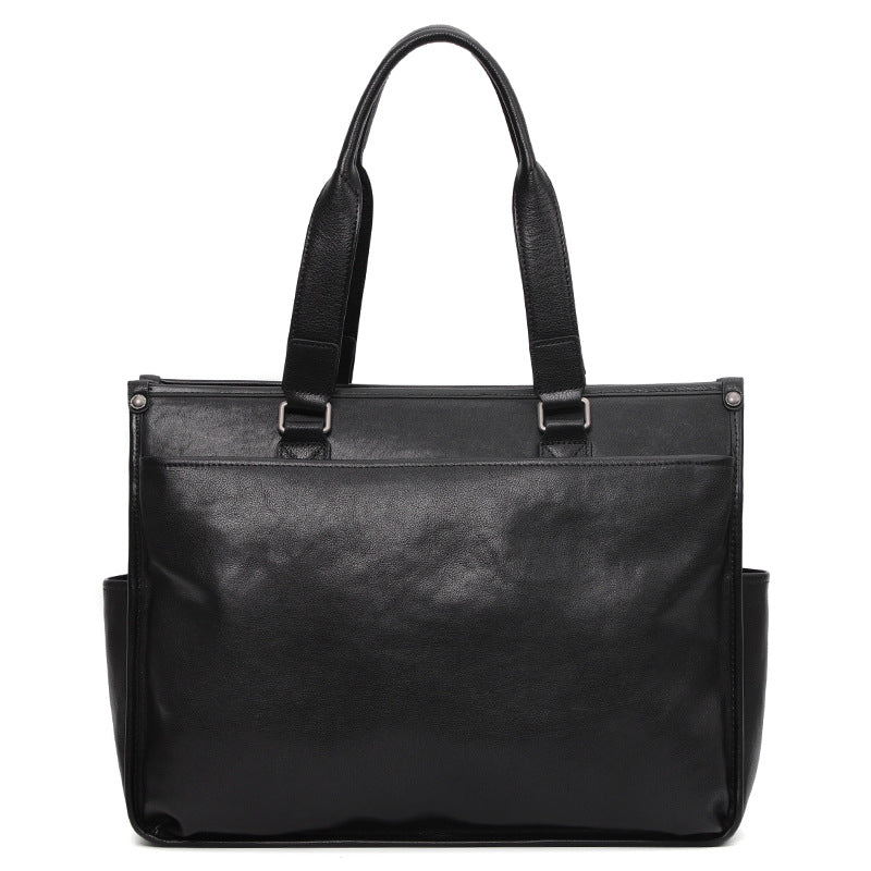 Men's Glamorous Large Capacity Computer Cowhide Men's Briefcases