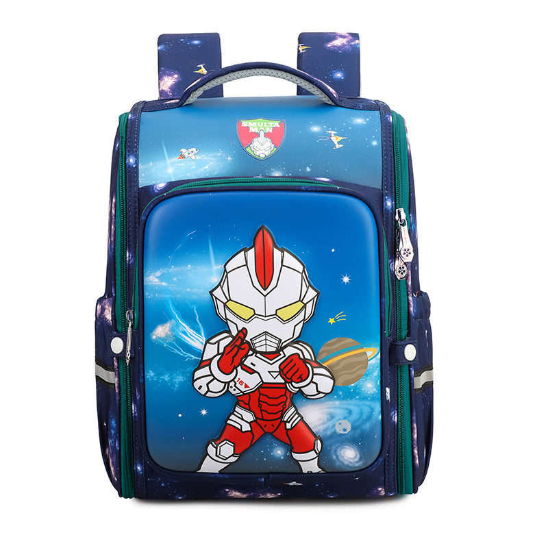 Cartoon Astronaut Grade Burden Reduction Spine Elementary School Students' Schoolbags