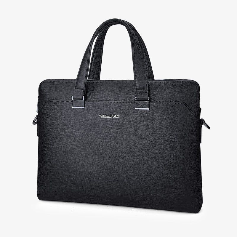 Men's Emperor Paul Cowhide Large Capacity Inch Men's Briefcases