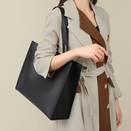 Women's Genuine Leather Large Capacity High-grade Commuter Tote Bags