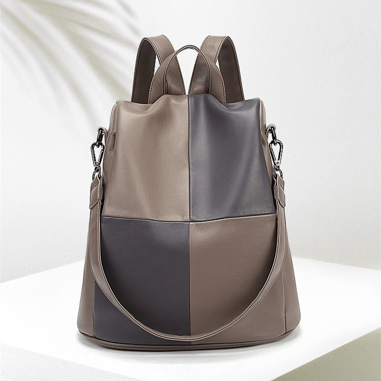 Women's Fashion Korean Simple Contrast Color Trendy Backpacks