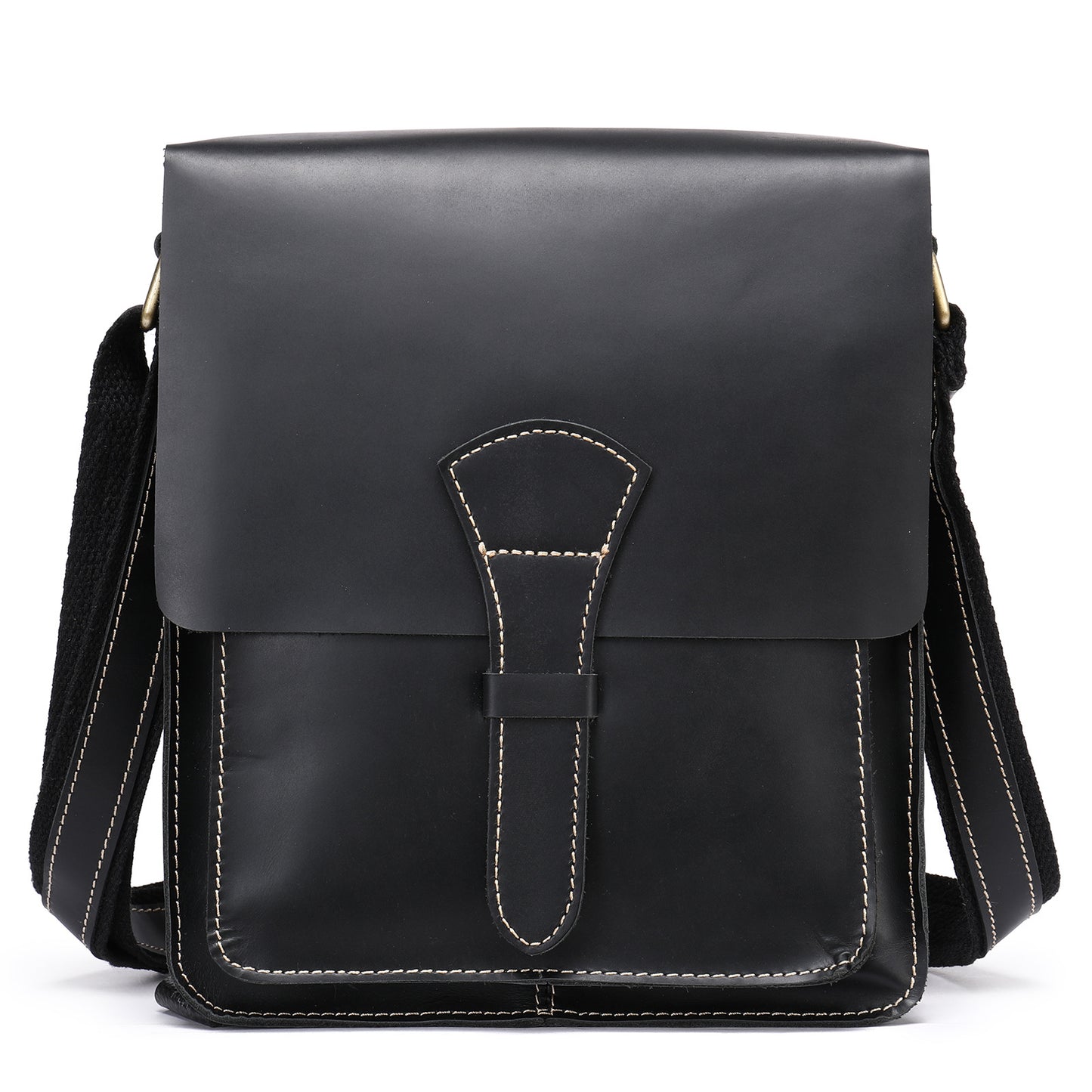 Men's First Layer Cowhide Inch Computer Crazy Men's Messenger Bags