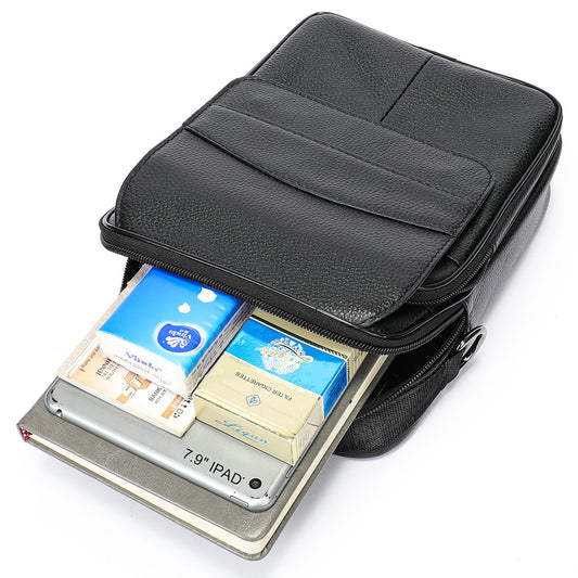 Men's Genuine Leather Mobile First Layer Cowhide Men's Messenger Bags