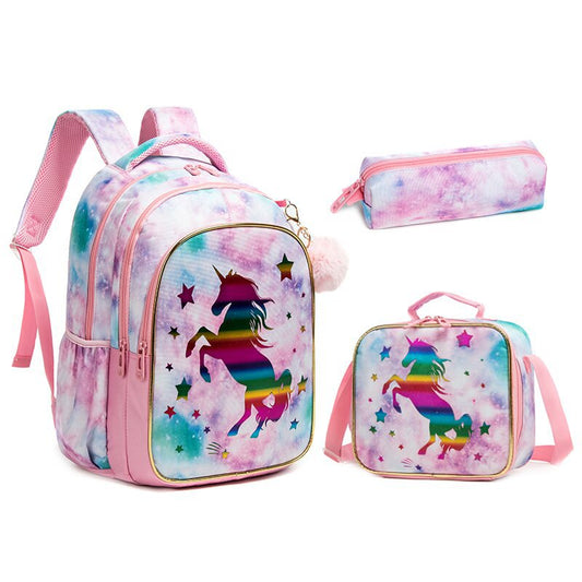Primary Inch Three-piece Set Burden Reduction Elementary School Students' Schoolbags