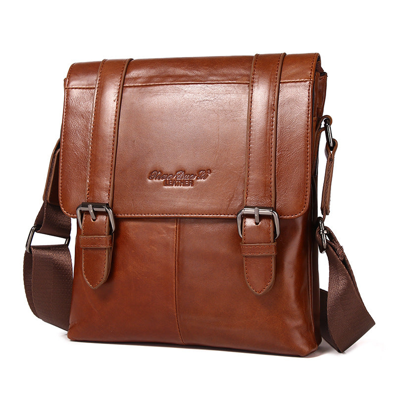 Men's Layer Cowhide Leather Unique Hipster Large Backpacks