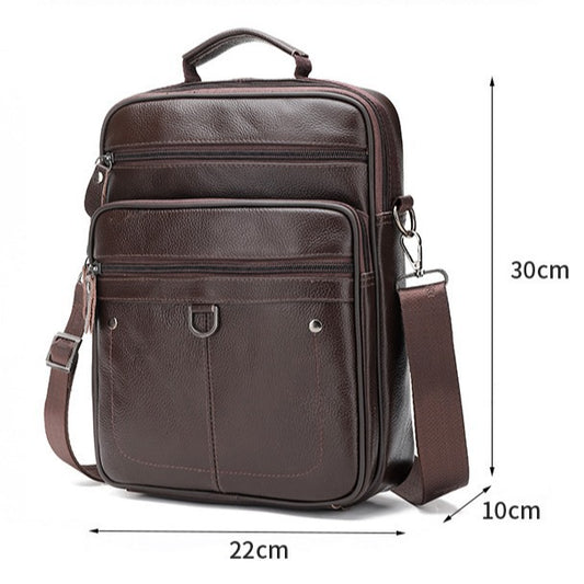 Men's Graceful Innovative Leather Commuter Mobile Men's Shoulder Bags