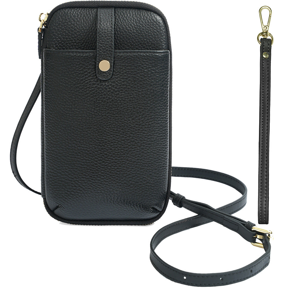 Women's Leather First Layer Cowhide Fashion Cell Phone Bags