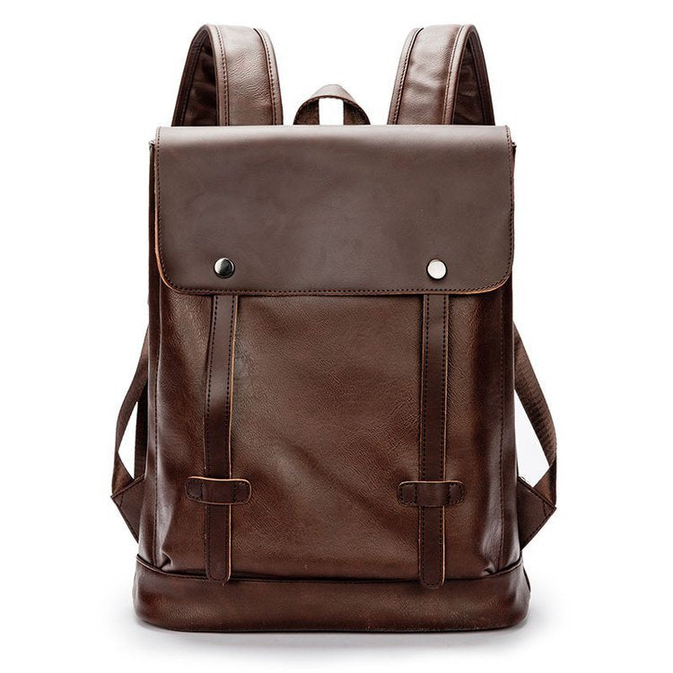 Men's Korean Trendy Retro Preppy Style Leisure Backpacks