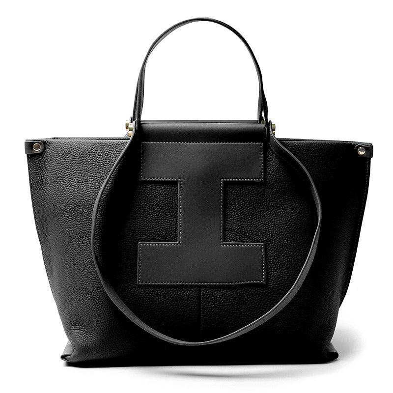 Women's Layer Cowhide Design Hand Carrying Genuine Bags